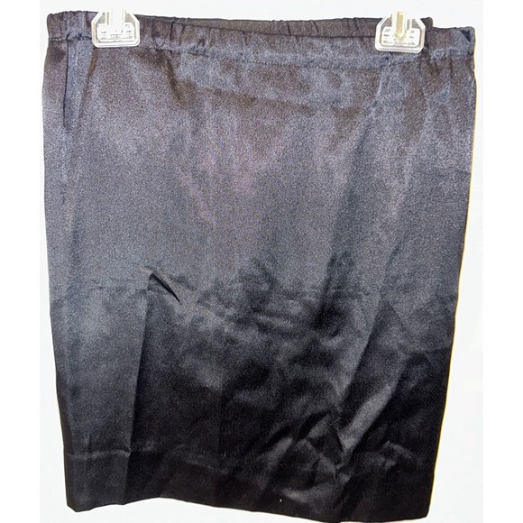 Silk Slip Black Women’s Pencil Skirt - Picture 1 of 16